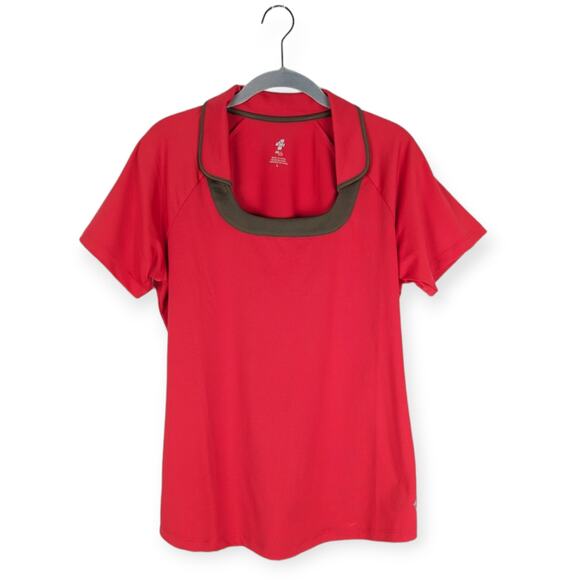 4 All by JoFit Women's Rittenhouse‎ Golf Top in Cherry Size Large - Picture 1 of 7